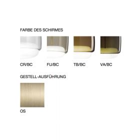 JUBE Timeless Italian LED glass pendant light with diffuser Glas-Farben: Kristall, Rauch, Erdbraun, Altgrün.