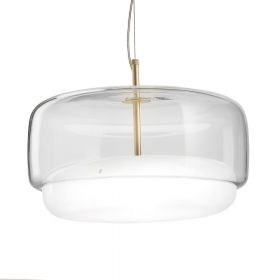 JUBE Groe italienische LED Glaspendelleuchte mit Diffusor