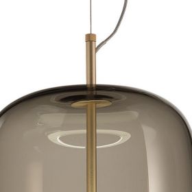 JUBE Groe italienische LED Glaspendelleuchte mit Diffusor Aufhngung des LED Strahlers.