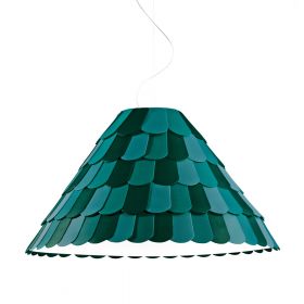 BARBEAU Large design pendant light Die Inspirationsquelle für die Designleuchte war das Dach.