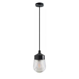 MOKA pendant lamp with bakelite holder Pendelleuchte mit Glas 029.