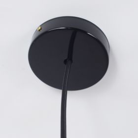 MOKA pendant lamp with bakelite holder Deckenbaldachin in glnzend Schwarz lackiert.