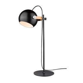 MARINO Moderne Tischleuchte verstellbarem Lichtkegel Ansprechende Tischleuchte mit einer Hhe von 50 cm, Schwarz.