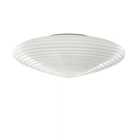 SPIRIT Italian ceiling light with wavy glass shade