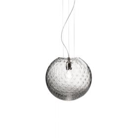 BOLLE Italian ball glass lamp Die grere Pendelleuchte mit Durchmesser 35 cm.