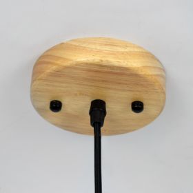 CLAIR Pendelleuchte mit Lampenschirm aus Holz Schner Deckenbaldachin aus Holz.