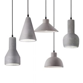 LENKA 1 pendant light with cement shade