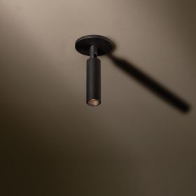 NOBEL ELBOW WC dimmbarer Dreh- und schwenkbarer LED Deckenspot Hochwertiger LED Deckenspot mit 400 Lumen, schwarz.