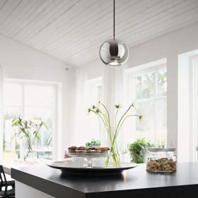 BEAT chrome ball pendant light Ein glnzendes Stck Wohnkultur. Leuchte fr Kchentheke.