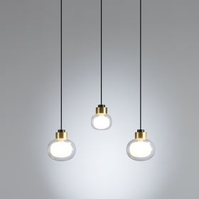 KOSMOS Italian pendant light with high-quality glass