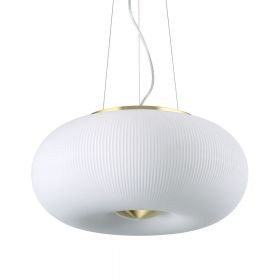 TILA Cozy pendant light with white glass