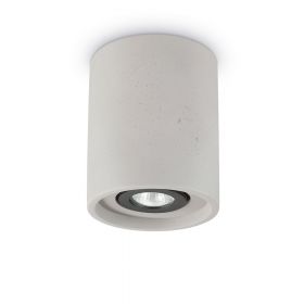 PEPPE Movable cement ceiling spotlight Schlicht-runder Deckenspot aus Zement.