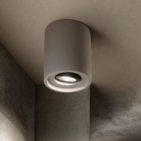 PEPPE Movable cement ceiling spotlight Lssig, raue Schnheit des Deckenspots aus Zement.