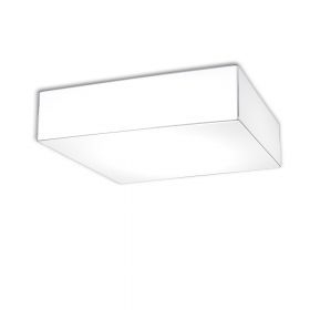 MONOBLOQUE Rectangular ceiling light with white fabric cover