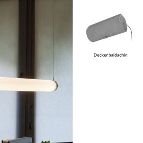 MUDEST Long LED pendant light made of concrete