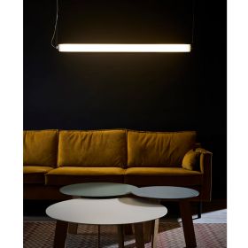 MUDEST Long LED pendant light made of concrete