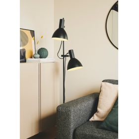 COLUMBIA Adjustable floor lamp with one shade