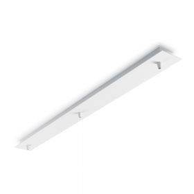 Lnglicher Deckenbaldachin mit 3 Auslssen Weier, langer Deckenbaldachin fr 3 Pendel.