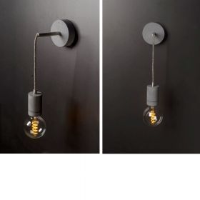 KNALLA Wandlampe mit Leuchtenpendel aus Beton Beton Wandlampe mit Leuchtenpendel aus Beton.