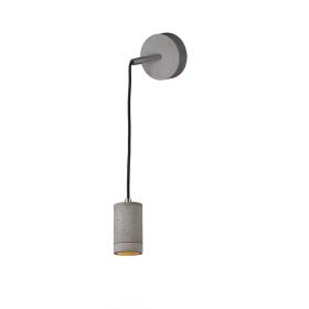 KNALLA Wandlampe mit Leuchtenpendel aus Beton Die Beton-Wandleuchte mit Gu10 Sockel.