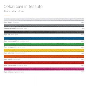 DRIYOS 2 Design Pendelleuchte 50 cm Viele farbige Textilkabel zur Auswahl.