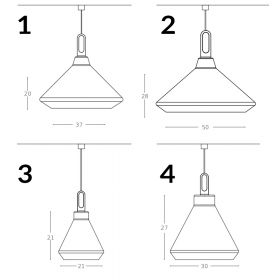 DRIYOS 3 Design Pendelleuchte 21 cm Die italienische Hngeleuchte gibt es in 4 Grssen.