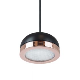 Small LED pendant light black/copper