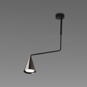 Ceiling light with telescopic rod