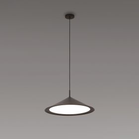 GORDON Large Italian pendant light with conical shade