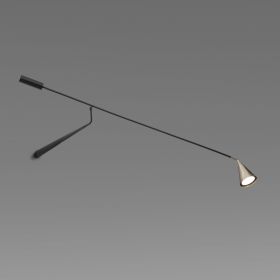 GORDON wall light with long wall arm and movable shade