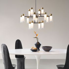 OSMAN Moderner Italienischer Kronleuchter Glas Messing Besondere Design Hngeleuchte fr den Esstisch.