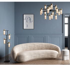 OSMAN Moderner Italienischer Kronleuchter Glas Messing Eleganter Kronleuchter fr modernes Wohnzimmer.