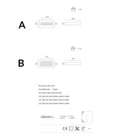 CHAI Lngliche Wandleuchte Up- and Downlight