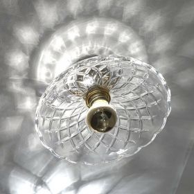 SHOW Deckenleuchte Lampenglas mit Schliff Nostalgische Decken- oder Wandleuchte mit geschliffenem Glas.