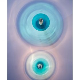 OSIRI Wandleuchte mit farbigen Glas