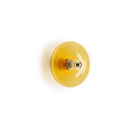 OSIRI Wandleuchte mit farbigen Glas Die Wandleuchte mit Glas in Amber.