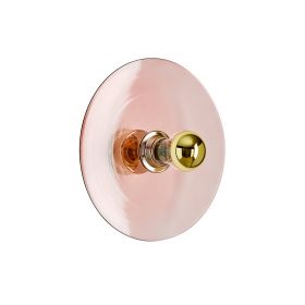 OSIRI Wandleuchte mit farbigen Glas Die Wandleuchte mit Glas in Rosa/Pink.