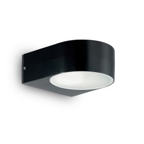 JINGEL Wandleuchte fr den Auenbereich Die Auenwandleuchte in der Oberflche Schwarz.