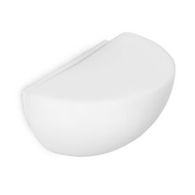 TONI Semicircular wall light opal glass closed