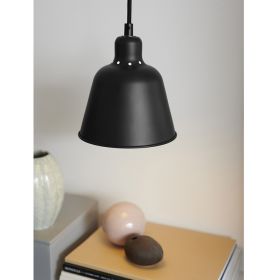 KAREN Small pendant light in dark green, gray or black Mini Pendellampe in matt Schwarz.