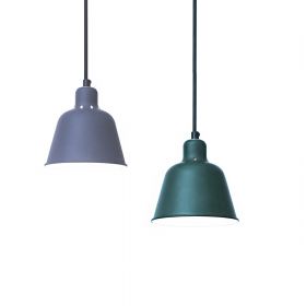 KAREN Small pendant light in dark green, gray or black Pendellampen in Grau und Grn, ∅ 15 cm.