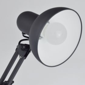 AMILY Kleine Schreibtischlampe mit Federgelenken Dreh- und schwenkbarer Lampenschirm.
