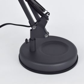 AMILY Kleine Schreibtischlampe mit Federgelenken Lampenfu mit Dreh-Funktion,  15 cm.
