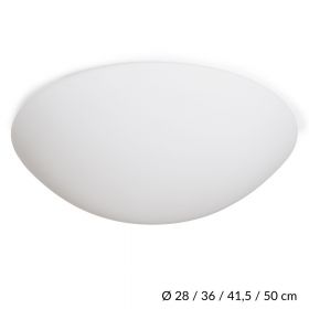 KARON Semicircular glass ceiling light