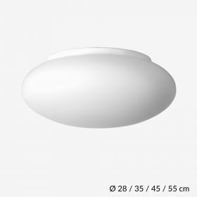 DAPHNE rounded glass ceiling light