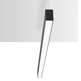 FLUO WIDE Schmale LED Pendelleuchte Die lange Hngeleuchte in Schwarz.