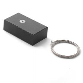 FLUO WIDE Schmale LED Pendelleuchte Deckenbaldachin mit Stahlseil.
