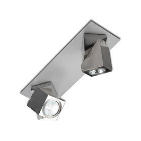 NANDO 2-lamp movable ceiling spotlight