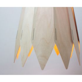 CONO Ikonische Pendelleuchte aus Birkenholz