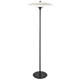 COLEEN Design Stehleuchte mit groem Glas Wohnzimmer Bodenstehlampe in Schwarz.